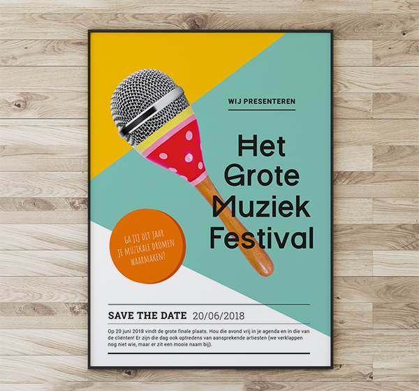 Het Grote Muziekfestival poster